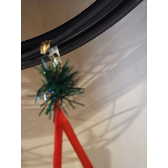 Vintage Woven Wicker Christmas Mobile Mushroom Apple Scandinavian Holiday Decor - Picture 5 of 8